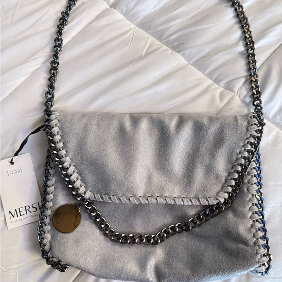 mersi Handbags - Mersi Alicia bag Gunmetal Chain Shoulder Bag